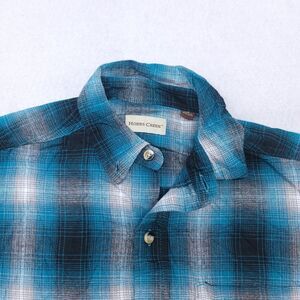Hobbs Creek Tartan Flannel Casual Button Up Shirt Mens Size Small S Blue White